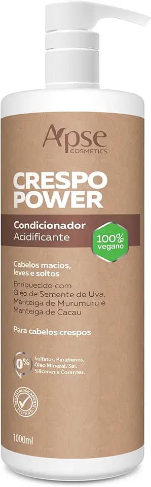 Condicionador Acidificante Crespo Power 1000Ml, Apse Cosmetics