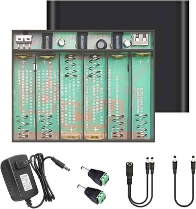 Mini bateria reserva UPS com bateria de lítio substituível, saída CC 5V/9V/12V 4A para roteador/modem/luzes LED/eletrônicos, fonte de alimentação ininterrupta portátil para escritório doméstico