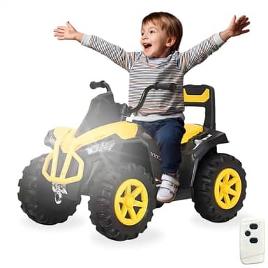 Quadriciclo Carrinho Elétrico Infantil Mini Carro Brinquedo Passeio Veículo com Controle Remoto Bateria 6v Recarregável