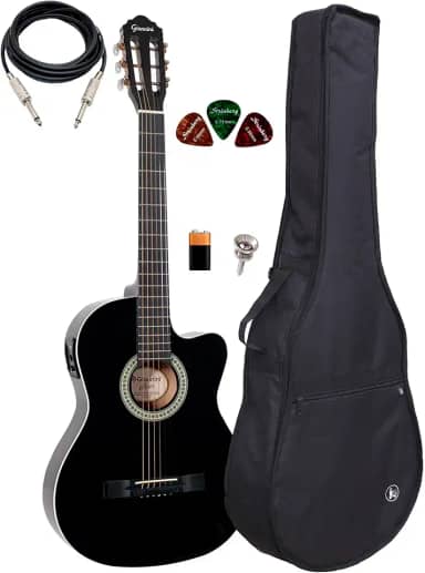 Violão Giannini Start Sf-14 Ceq Bk + Capa Reforçada