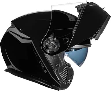 Capacete Articulado Robocop Peels Tr1 Nkd Preto Escamoteavel