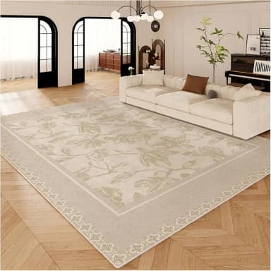 Tapete para sala de estar, quarto, suporte antiderrapante, pilha baixa que não solta e fácil de limpar tapetes para sala de estar, quarto, sala de jantar, escritório