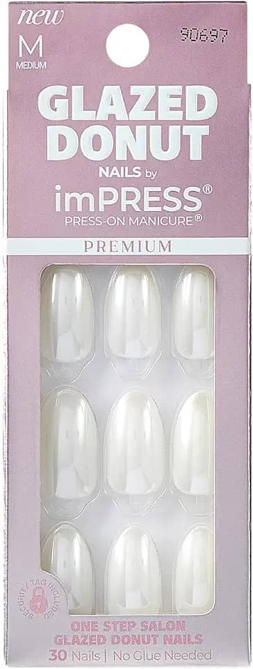 Kiss - Unhas Autoc Impress Glazed Ime07 Vanilla Glazed