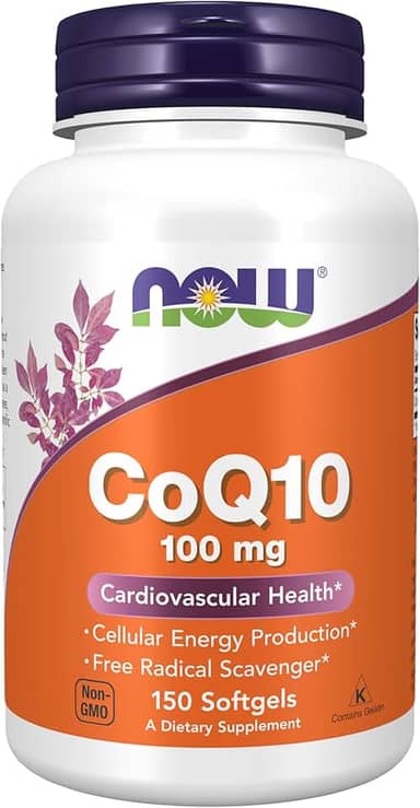 NOW Foods - CoQ10 Para a Saúde Cardiovascular 100 mg. - 150 Cápsulas gelatinosas