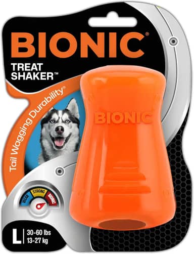 BIONIC Brinquedo para cães grande – Brinquedo interativo para mastigar cães que resiste aos mastigadores mais resistentes, para cães entre 13 a 27 kg ou mais