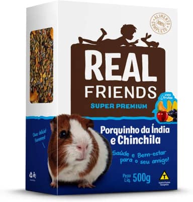 Real Friends Porquinho da India e Chinchila com frutas, ZOOTEKNA - 500 g