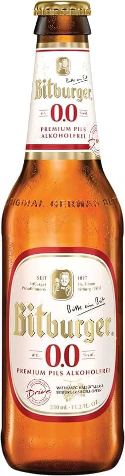 Bitburger Drive 0,0% Alkoholfrei Pilsen sem álcool garrafa 330ml