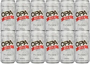 Pack 12 unidades Cerveja Puro Malte Pilsen teor 4,6% 269ml Opa Bier
