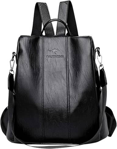 Mochila Feminina Moda Mochila de Grande Capacidade Viagem Mochila Mulheres de Couro PU Macio Multifuncional Anti-roubo Bolsa de Ombro