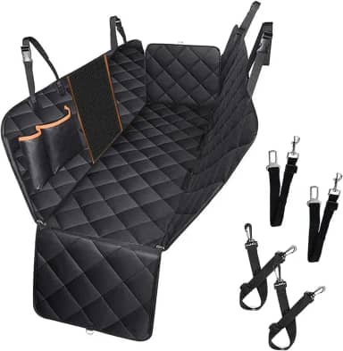 Capa Protetora Pet Impermeável Para Banco De Carro Com Cinto