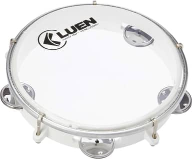 Pandeiro Abs Branco Junior Pele Cristal 08"- Luen