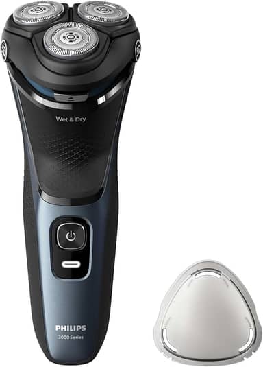 Philips Barbeador Elétrico Masculino, Uso Seco e Molhado, Cabeças flexíveis 5D, com Aparador Retrátil, Carregamento Rápido - S3144/00