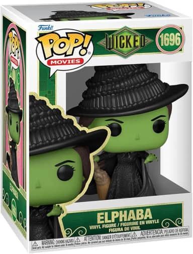 Funko Pop! Filmes: Wicked - Elphaba - Figura de vinil colecionável - ideia de presente - Mercadoria oficial - Brinquedos para crianças e adultos - boneco para colecionadores e exposição
