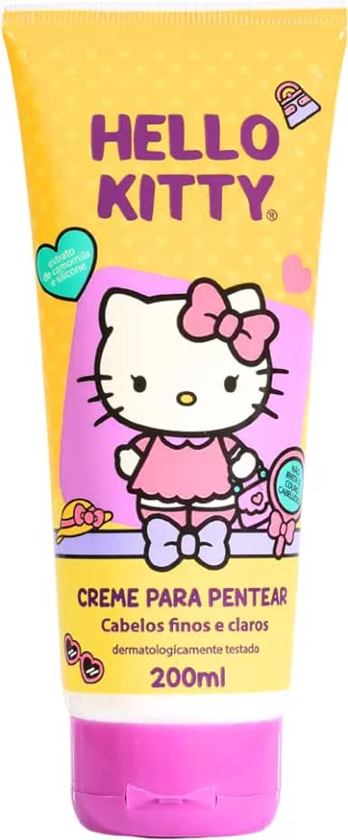 Cia Da Natureza - Cremoso Pent Hello Kitty 200Ml Finos E Claros