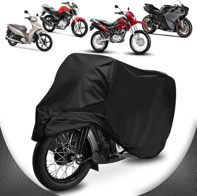 Capa de Cobrir Moto Couro Impermeável Anti-uv Não Risca Tamanho M Titan Factor Fazer