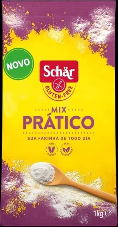 FARINHA MIX PRATICO 1KG - S/GLÚTEN S/LACTOSE