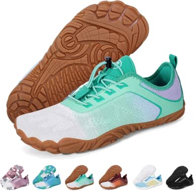 Sapatos de caminhada descalços femininos e masculinos, minimalistas, saudáveis, bico largo, sem queda, antiderrapante para caminhada, academia, treino, trilha, corrida, calçados aterrados