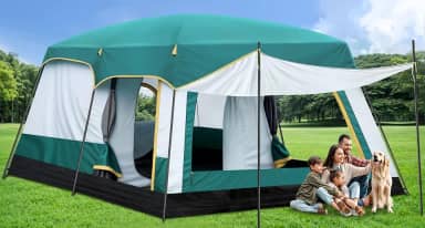 420 * 305 * 200cm, Acomoda de 8 a 12 Pessoas, Barraca de Camping, Barraca