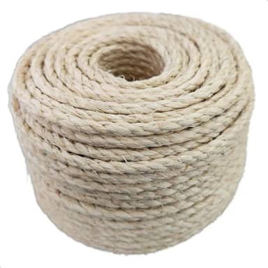 Corda de Sisal Natural 5mm 30 Metros para Artesanato Arranhador