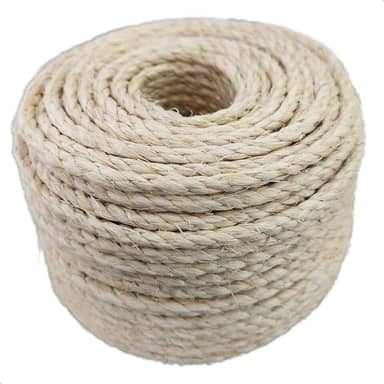 Corda de Sisal Natural 5mm 30 Metros para Artesanato Arranhador