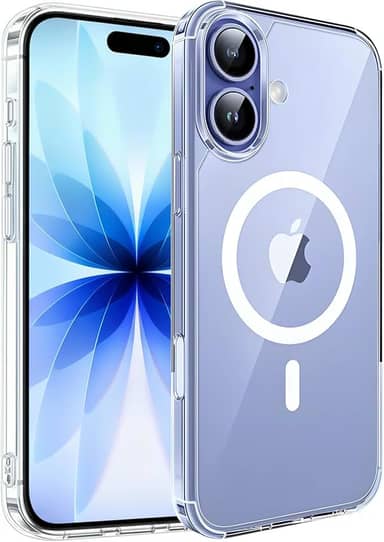 Capa Mag-Safe para [iPhone 17] Capinha Premium Slim Magnetica com [Proteção de Câmera] Clear Case Transparente [Anti-Amarelamento], Compatível com MagSafe, Resistente a Riscos e Anti Impacto