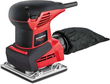 MONDIAL Lixadeira Orbital De 1/4 de Lixa, Vermelho, 250W, 110V - FLO-02