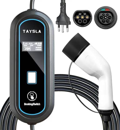 Phantom Portátil Carregador EV 3,5KW 8A 10A 13A 16A Tipo 2 3.5M Cabo De Carregamento Elétrico Com Tela WallBox Plug BR Para Carro BYD Nissan Volvo