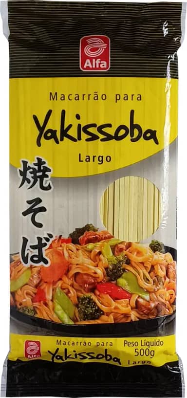 Macarrão Yakissoba Largo Alfa 500g