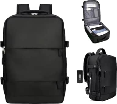 Mochila Executiva Premium Viagem Faculdade Trabalho Bagagem Mala de Mão Grande Impermeável Com Compartimento Para Notebook
