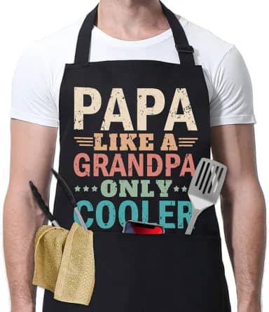 Aventais de cozinha para homens e mulheres, aventais engraçados para homens, avental de churrasco masculino ajustável com bolso avental de chef para homens
