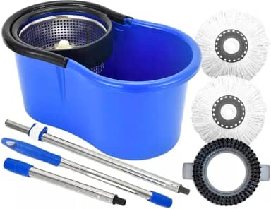 Balde Perfect Mop Pro 360° Giratório Limpeza Geral Esfregão 12l