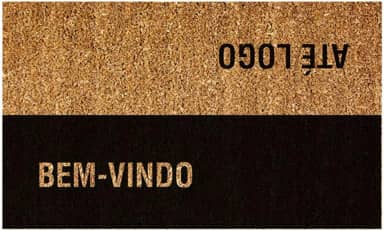 CAPACHO FIBRA DE COCO RT 75X45CM ATE LOGO