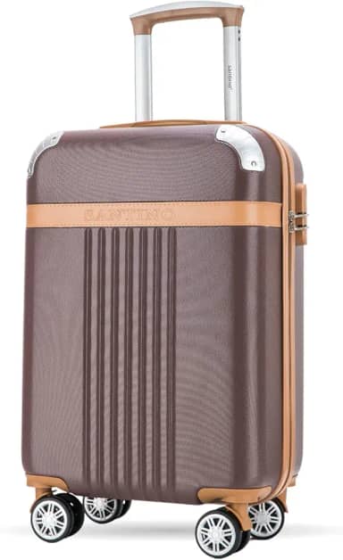 Mala de Bordo Athena Rígida ABS, Padrão ANAC, 10kg, com 4 Rodas Duplas 360º e Cadeado Numérico Integrado