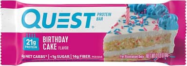 QUEST PROTEIN BAR BIRTHDAY CAKE 12 BARRAS/60G