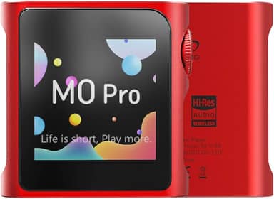 SHANLING M0 Pro MP3 Player com Bluetooth, leitor de música portátil de alta resolução, reprodutor de áudio digital de 1,5 polegadas, tela sensível ao toque HD, bateria de até 15 horas, Bluetooth e