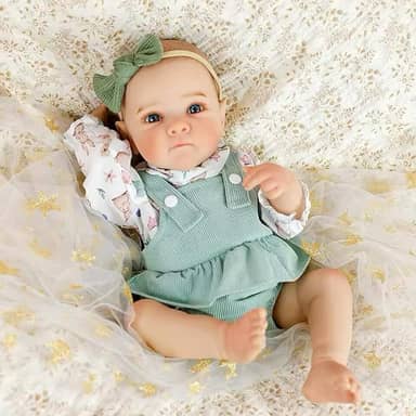 Bebê Reborn Ana realista cabelo pintado - Mundo Kids