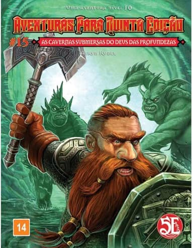 Galápagos, Aventura para D&D - As Cavernas Submersas do Deus das Profundezas – Aventuras para Quinta Edição, Livro de RPG