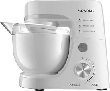 Batedeira Planetária, Mondial, Branco, 700W, 220V - BP-03-W