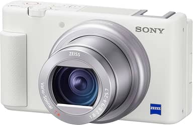 Sony Câmera digital ZV-1 para criadores de conteúdo, vlogging e YouTube com tela flip, microfone embutido, vídeo 4K HDR, tela sensível ao toque, transmissão de vídeo ao vivo, webcam, compacta