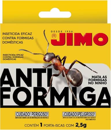 Jimo Isca Granulada Antiformiga 2,5g Elimina Formiga Fantasma Destrói Colônia com Proteção Total Eficiente