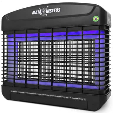 Mata Mosquitos Elétrico Premium Casa Attract 2000V Grade Intercalada Mata Até Maruim Armadilha Insetos Feito no Brasil
