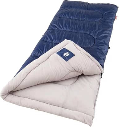 Coleman Brazos Saco de dormir adulto para clima frio 20/-1.1 °C com zíper e saco de coisas, lavável na máquina