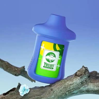 Generic Purificador de fumaça pessoal Yocan Green, filtro de ar descartável, remove fumaça passiva e odor, filtro de carbono de coco ativado HEPA em 4 estágios para eliminar fumaça e cheiro (azul)