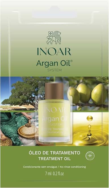 Inoar Óleo de Argan Blister – Ação Antioxidante, Hidratação, Brilho e Finalização com Redução de Frizz - 7ml