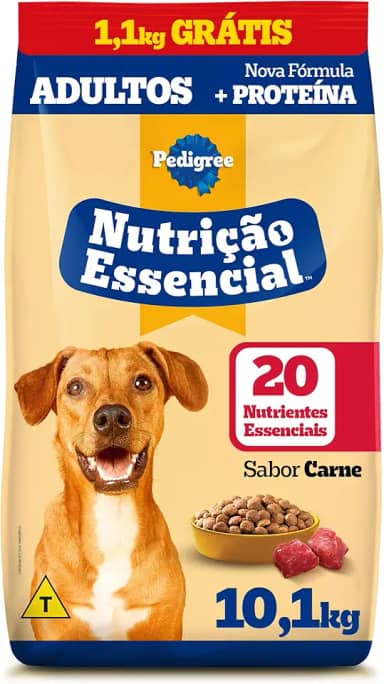 Ração Pedigree Nutrição Essencial Carne Para Cães Adultos
