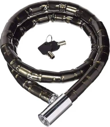 Cadeado Grosso Premium Corrente Trava Antifurto Moto Bike Trava Portão Capacete Com 2 Chaves