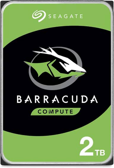 Seagate Disco rígido interno BarraCuda 2TB – 3,5 polegadas SATA 6Gb/s 7200 RPM 256MB Cache – Embalagem sem frustração (ST2000DM008/ST2000DMZ08)