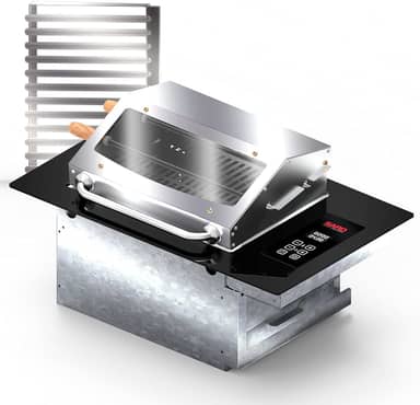 Churrasqueira Cooktop Elétrica Digital de embutir 70x48x30cm 220V