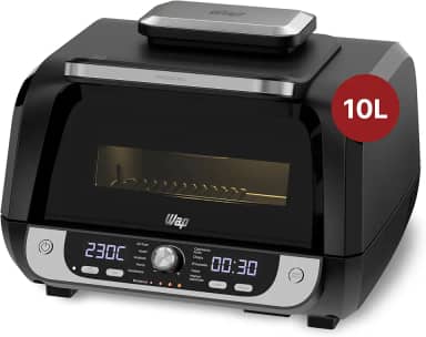 WAP Fritadeira Elétrica Air Fryer Barbecue Digital 12 em 1, 10 Litros, 4 Níveis de Temperatura, Antiaderente, 1700W 220V