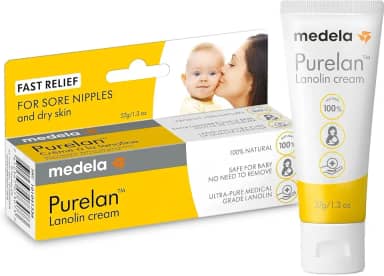 Pomada de Lanolina para Hidratação dos Mamilos Medela Purelan 2.0 - 37g, Medela, Incolor, 37G